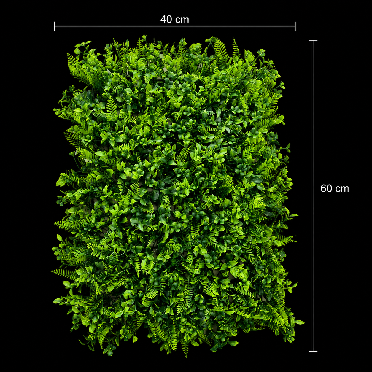 Panou de Gard Viu Artificial Cimișir, 40 x 60 cm, Verde