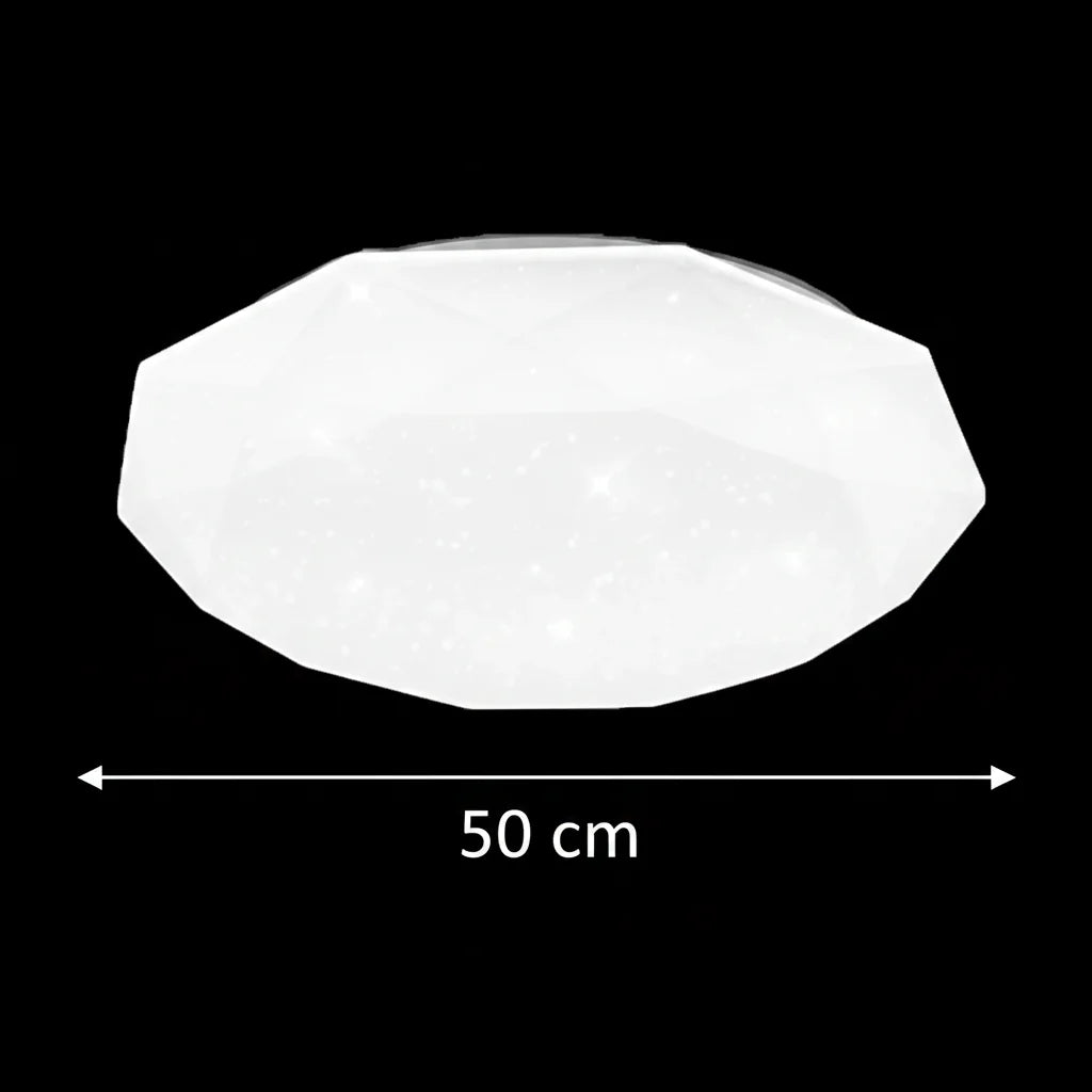Plafoniera LED, 51W, Diametru 50cm, Lumina Calda/Rece/Neutra, Alb Plafoniere LED Default Title Alessandro Design