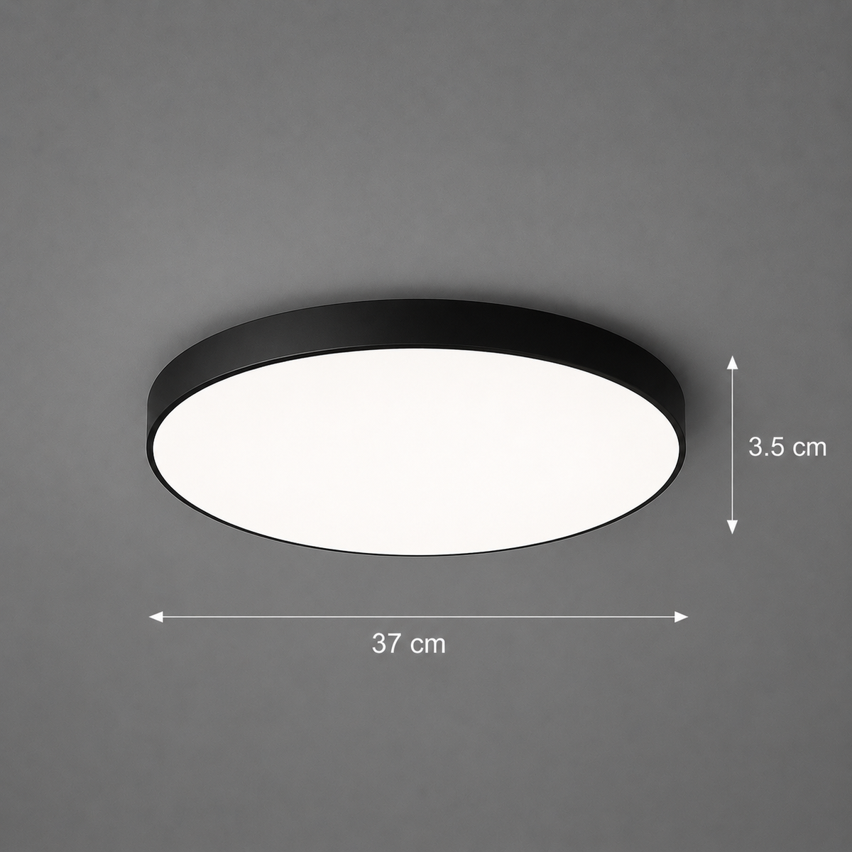 Plafoniera LED SOLIS 37cm 32W Lumina Rece Negru
