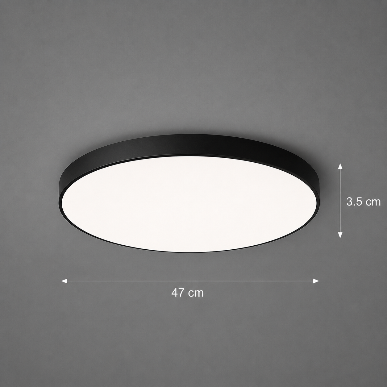 Plafoniera LED SOLIS 47cm 70W Lumina Rece Negru
