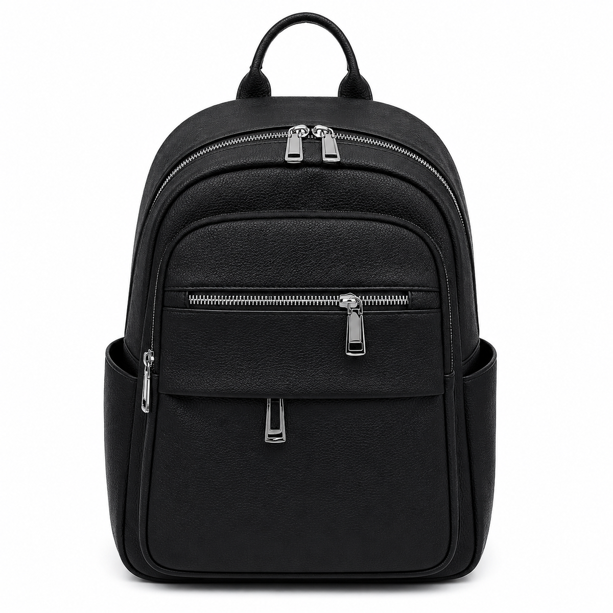 Rucsac Urban PLOVDIV, 38x31x12 cm, Material PU, Negru