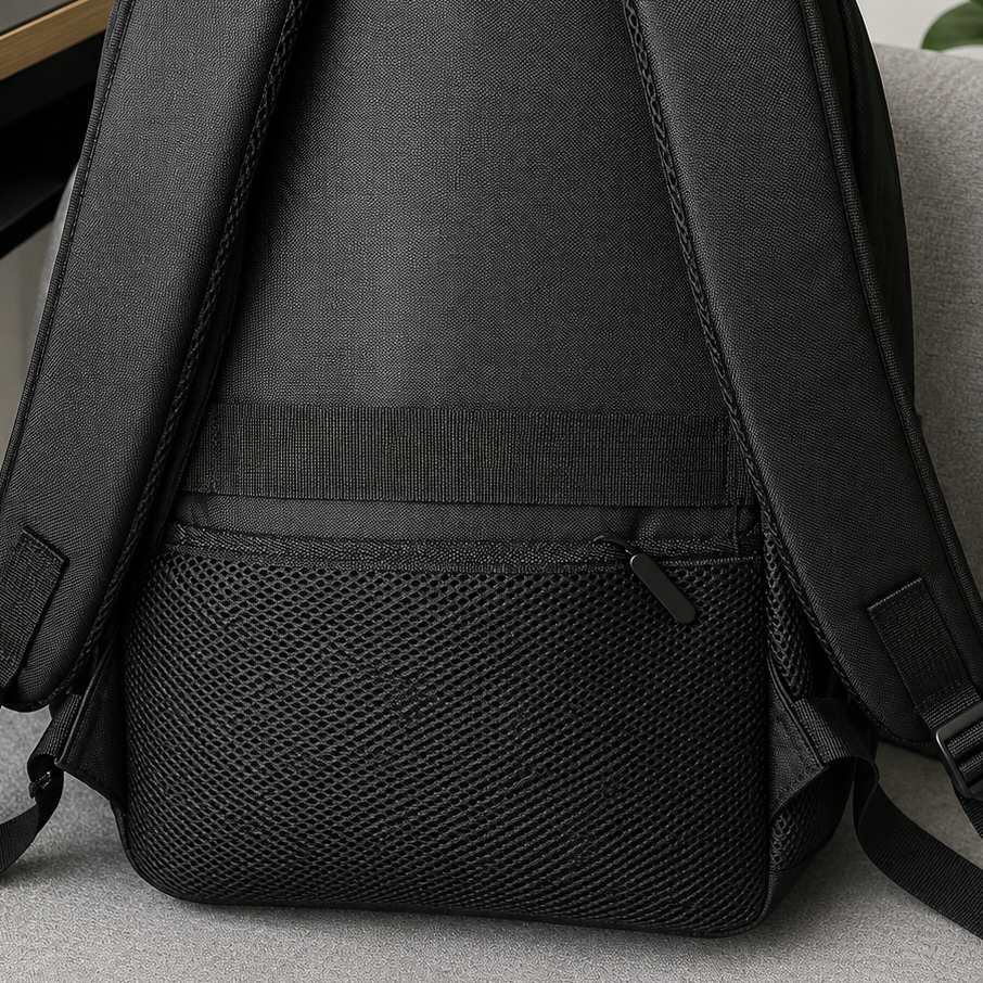 Rucsac Travel Business KANGIQLINIQ, 47x33x15 cm, Oxford, Negru si Verde