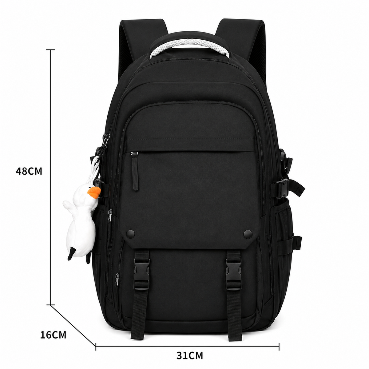 Rucsac Travel Business KOKAND, 48x31x16 cm, Oxford, Negru