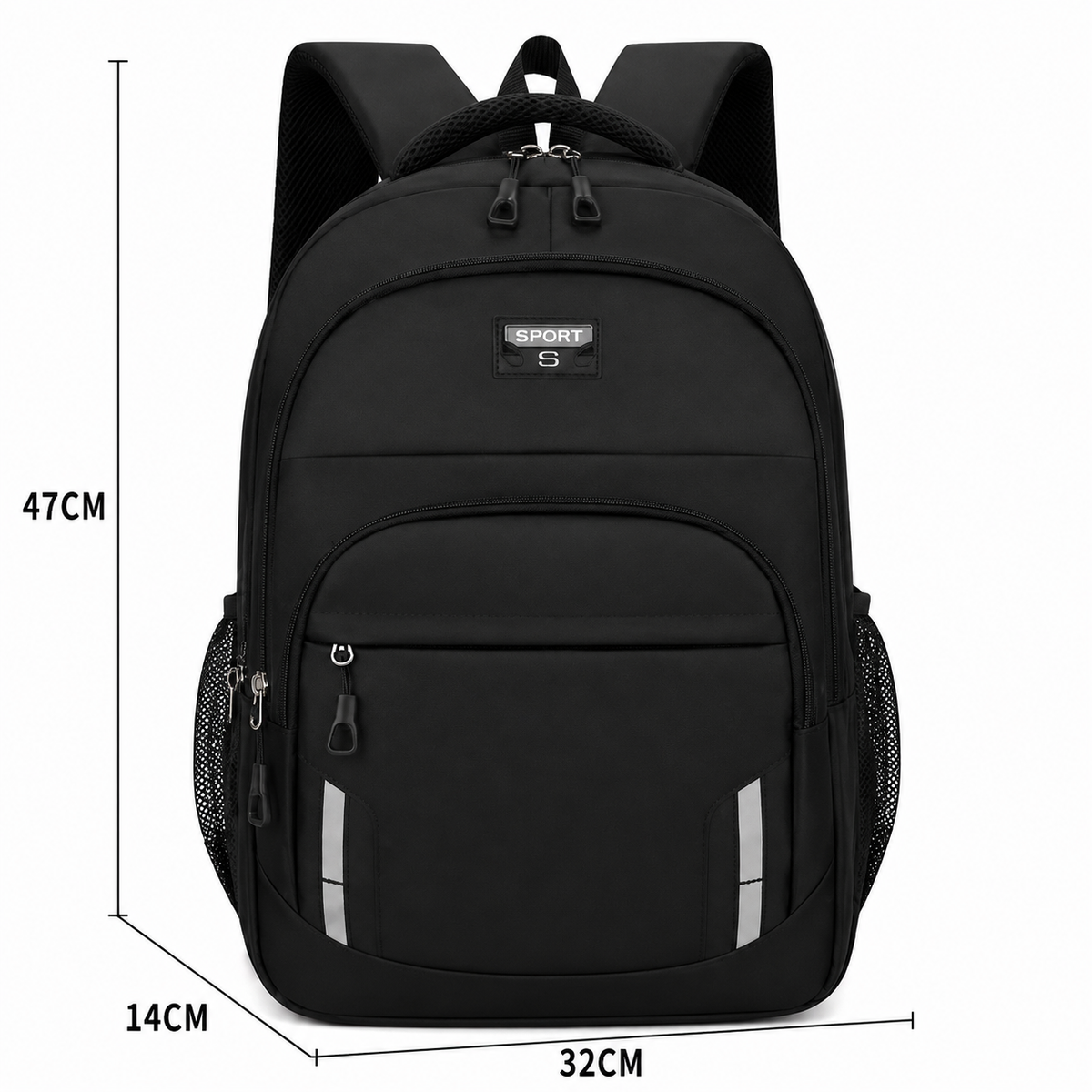 Rucsac Travel Business YEVLAKH, 47x32x14 cm, Oxford, Negru