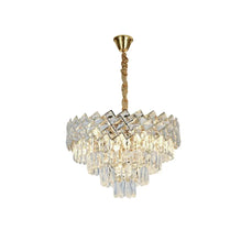 Candelabru Cristal WINDSOR Nobile 5xE27, Diametru 40cm, Auriu Lucios, Inaltime Reglabila