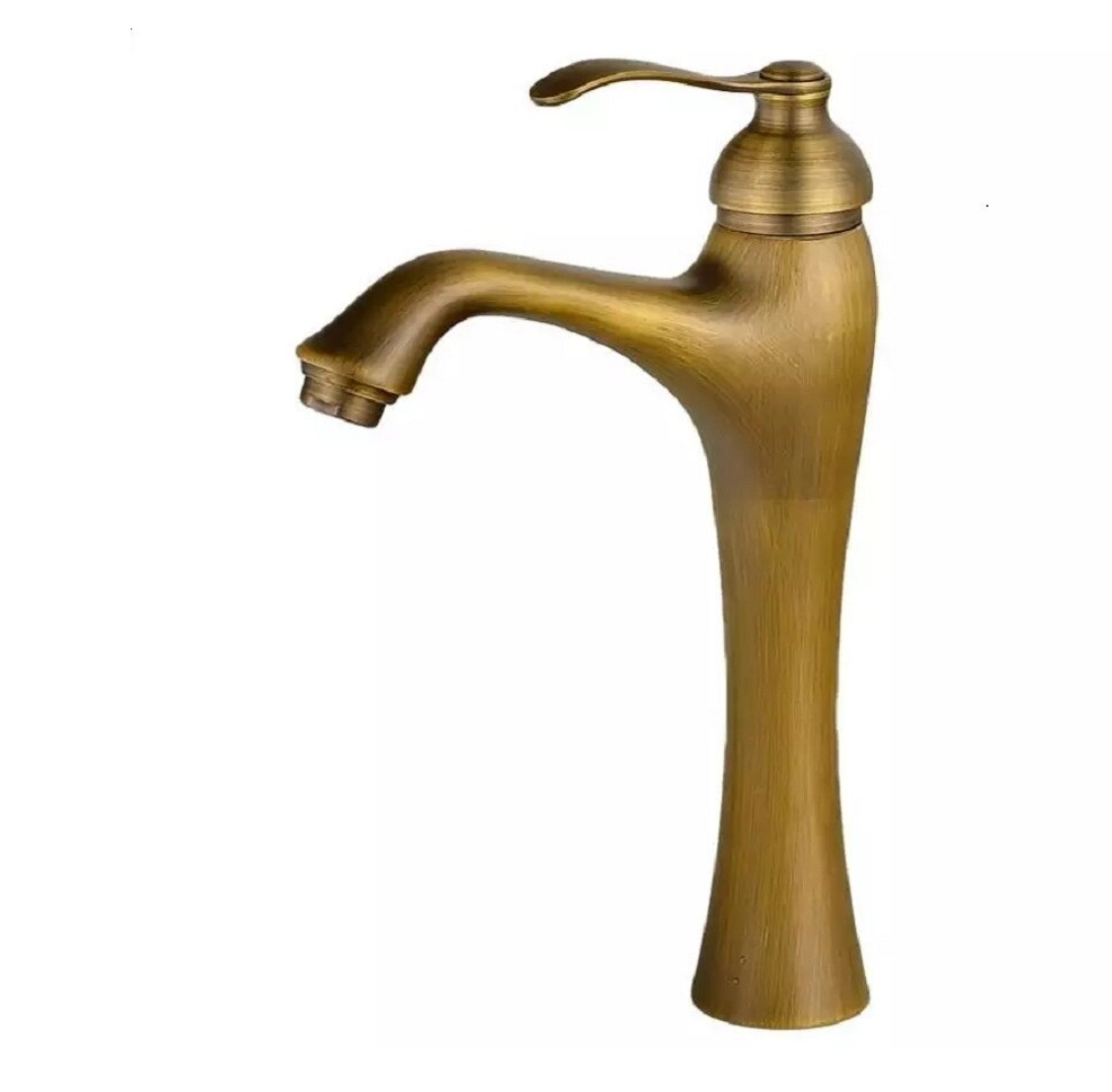Baterie Lavoar Înaltă, Alamă Sanitară, Bronz Antichizat, Smack