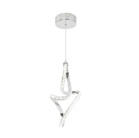 Pendul LED Osiris, 24W, Cristal, Crom -19A Default Title Alessandro Design