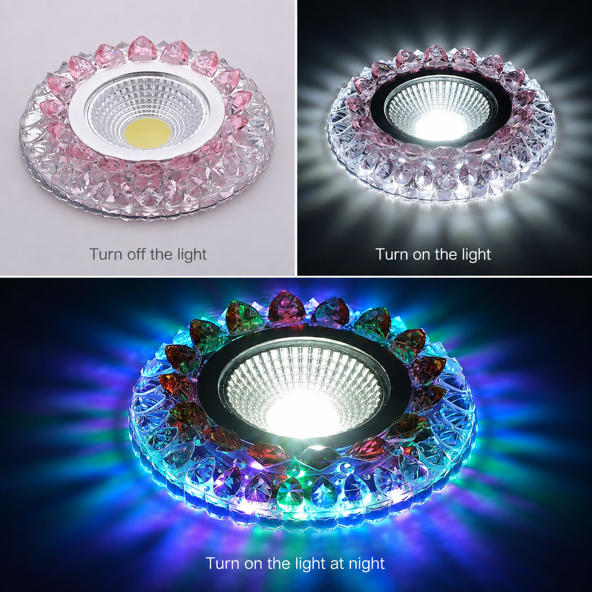 Spot LED, 4W, Lumina RGB + Rece