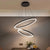 Lustra LED Casiana cu Telecomanda, 100W, Negru, Dimabila