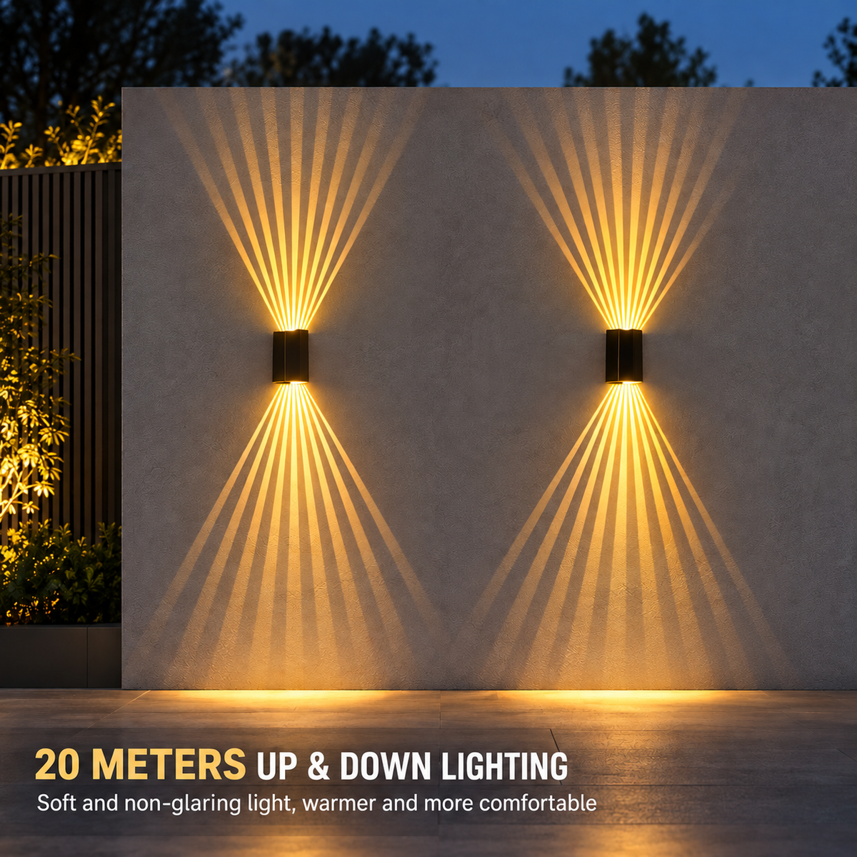 Aplica LED ZARAFSHON Exterior, 8W, Lumina Calda, IP65, Aluminiu, Negru