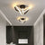 Lustra LED VERTEX Pulse, 24W, Ondulata, Lumina Rece/Calda/Neutra, Negru