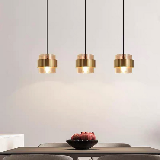 Lustra Suspendata LC866/3LTN, 3XE27, Inaltime Reglabila, Sticla si Metal Lustre Clasice Default Title Alessandro Design