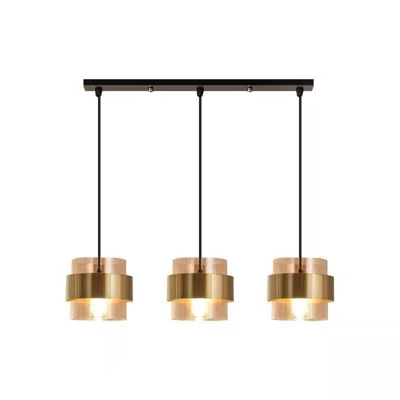 Lustra Suspendata LC866/3LTN, 3XE27, Inaltime Reglabila, Sticla si Metal Lustre Clasice Default Title Alessandro Design
