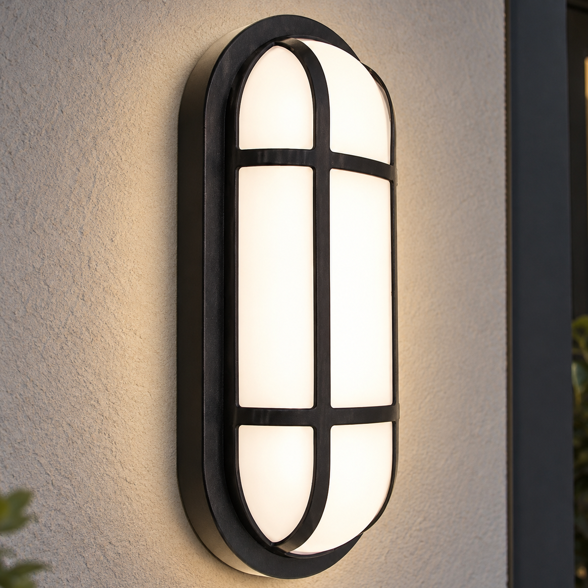 Aplica LED de Exterior AX321/218BK, IP65, Alb si Negru