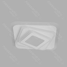Lustra LED NEXA Patrat 3D, 36W, Alb, Lumina Rece/Calda/Neutra