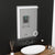 Oglinda LED Rectangulara 60x80cm Precision MotionGlow Marcello Sistem Dezaburire Ceas & Termometru Lupa Cosmetica Dimabila