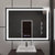 Oglinda LED Rectangulara 100x75cm Verite MotionGlow Marcello Sistem Dezaburire Ceas & Termometru Dimabila