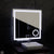 Oglinda LED Rectangulara 80x80cm Souverain MotionGlow Marcello Sistem Dezaburire Ceas & Termometru Lupa Cosmetica Dimabila