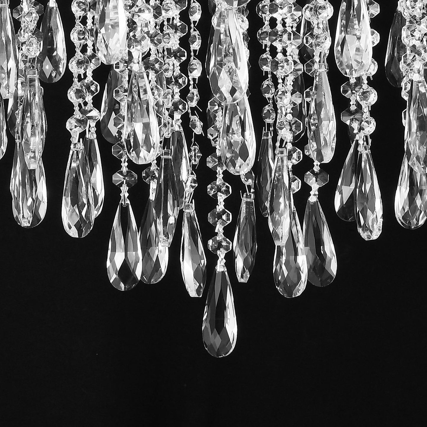 Candelabru Cristal CC9324/5CH, 5x E14, Diametru 48cm, Crom Candelabre Cristal Default Title Alessandro Design
