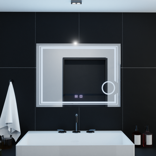 Oglinda LED Rectangulara, 80x60cm, CANTO Touch, Sistem Dezaburire, Dimabila Oglinzi Korman E Default Title Alessandro Design