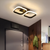 Lustra LED  VERTEX GRID, 16W, 2 Patrate, lumina Rece/Calda/Neutra, Negru