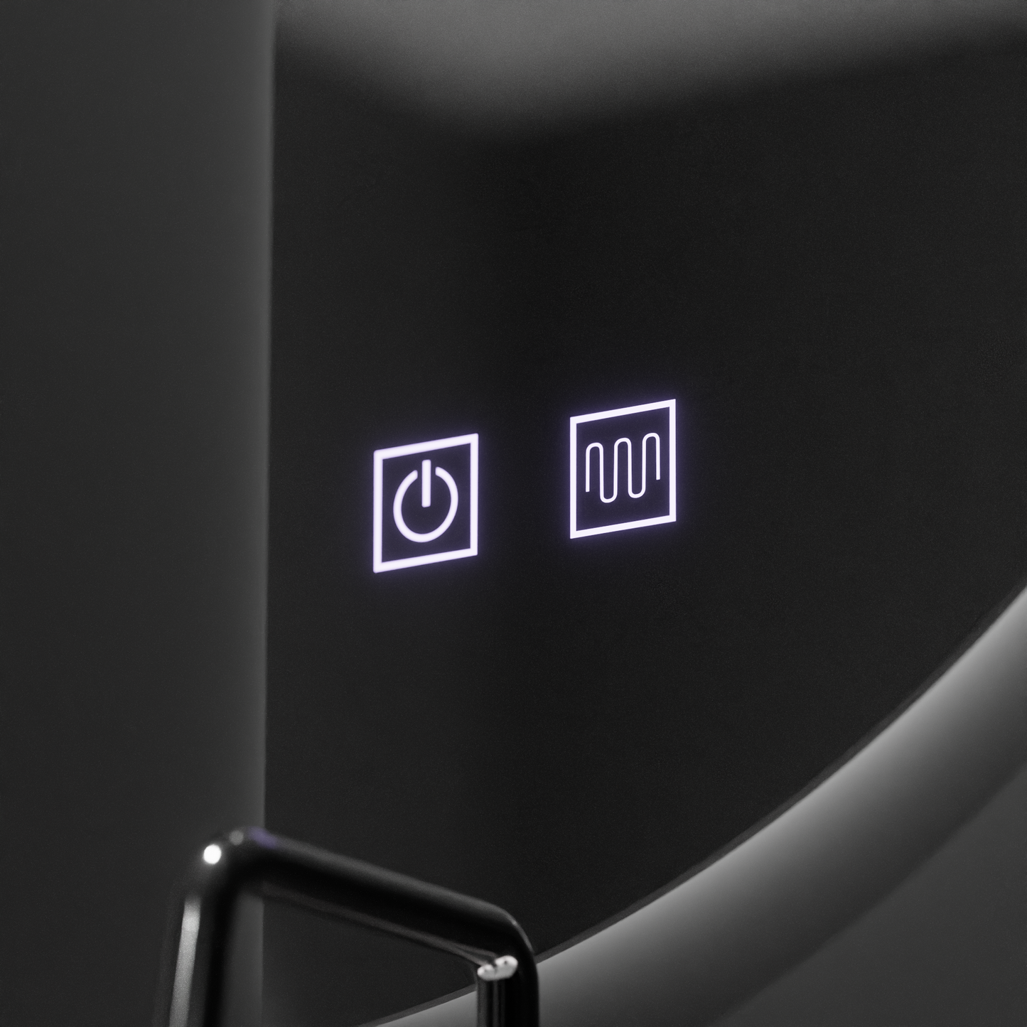Oglinda LED Semiluna FELHOLD, 220x110cm, Sistem Touch, Lumina Rece 6000K, Dimabila