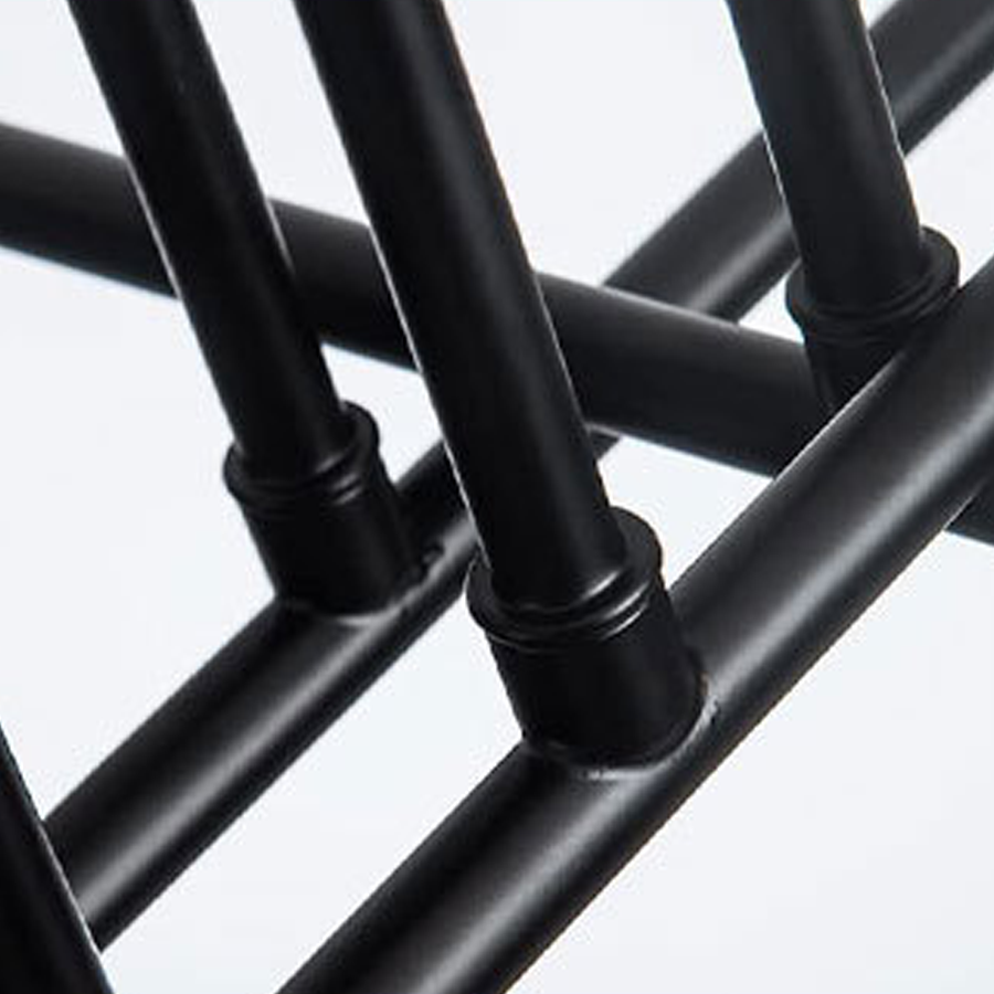 Lustra Clasica Modernist Octa, 8x E27, Negru, Design Modern, Metal, Fara Abajur Lustre Industrial Default Title Alessandro Design