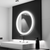 Oglinda LED Rotunda 70cm,  Stellaire Touch, Sistem Dezaburire, Dimabila