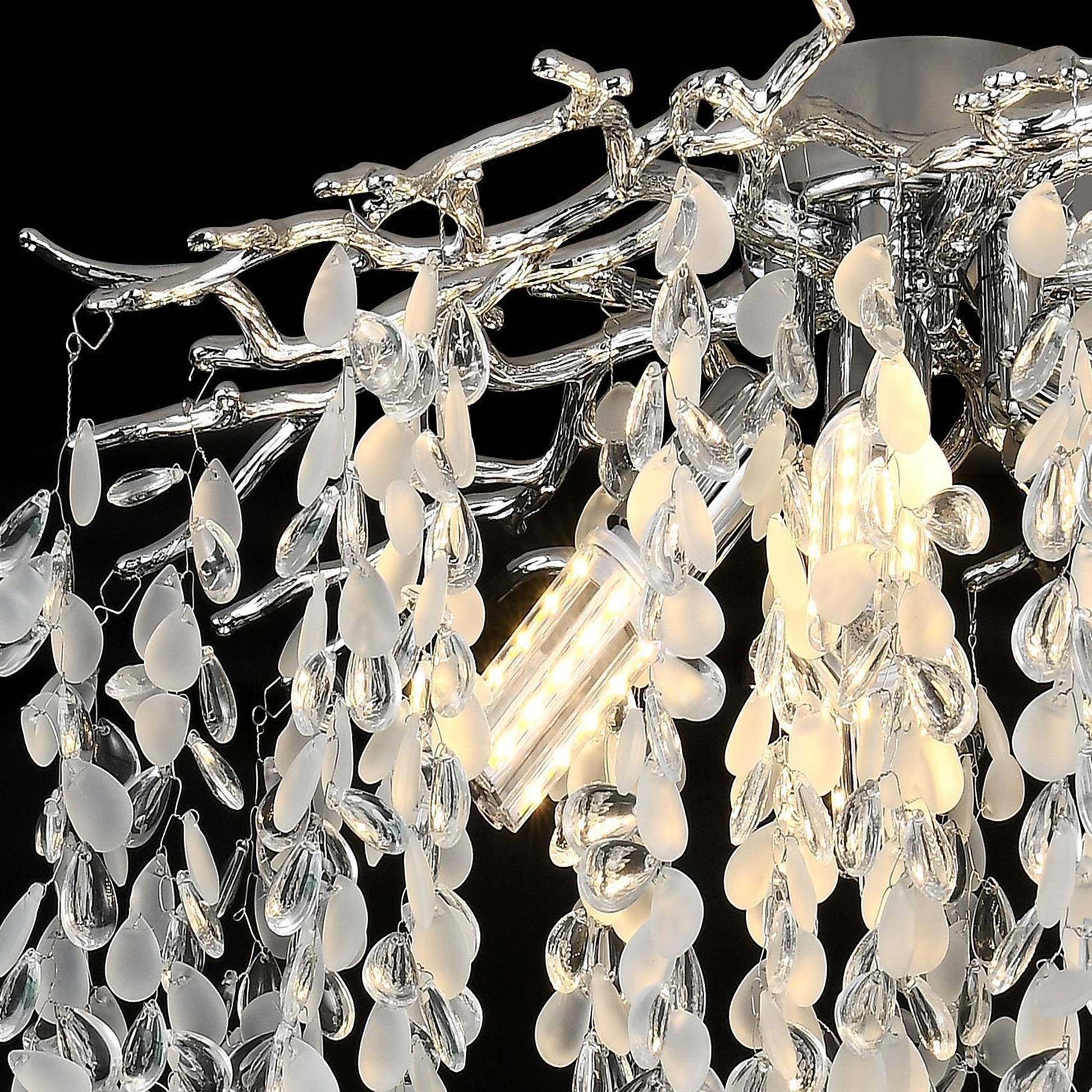 Candelabru Cristal WILLOW, 5x E14, Diametru 50cm, Crom Candelabre Cristal Default Title Alessandro Design