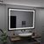 Oglinda LED Rectangulara 100x70cm Verite Majeste Noir Motion Glow Marcello Sistem Dezaburire Ceas & Termometru Dimabila