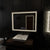Oglinda LED Rectangulara 120x80cm Verite Imperial Silver Motion Glow Marcello Sistem Dezaburire Ceas & Termometru Dimabila