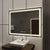 Oglinda LED Rectangulara 100x75cm Verite MotionGlow Marcello Sistem Dezaburire Ceas & Termometru Dimabila