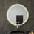 Oglinda LED Rotunda 70cm Touch Glanz Sistem Dezaburire Rama Rose Gold Brushed