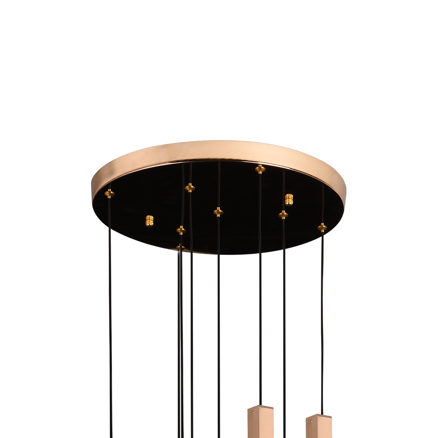 Candelabru Cristal LED BEAMLUX Supremo ,22W, Lumina Calda/Neutra/Rece, Diametru 35cm Auriu