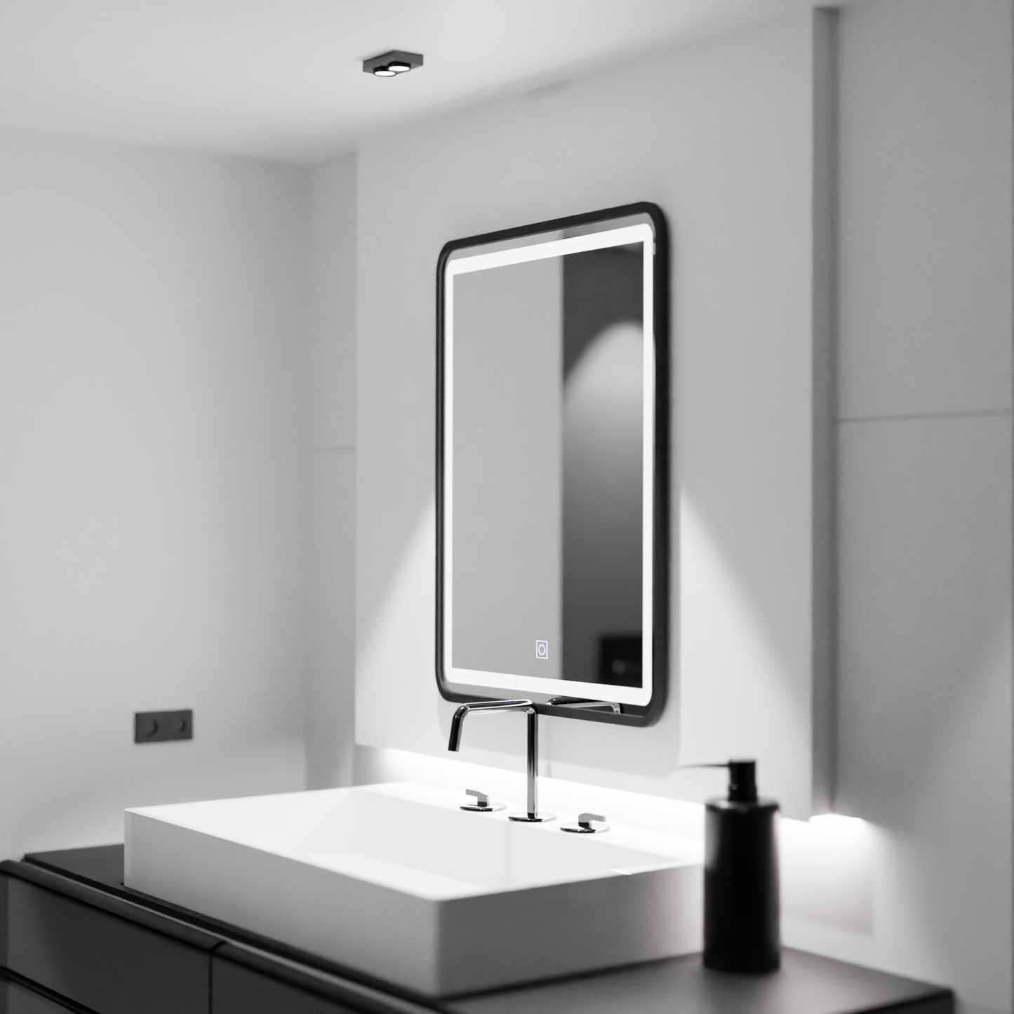 Oglinda LED Rectangulara, 60x80cm, Ombra  Basic Touch