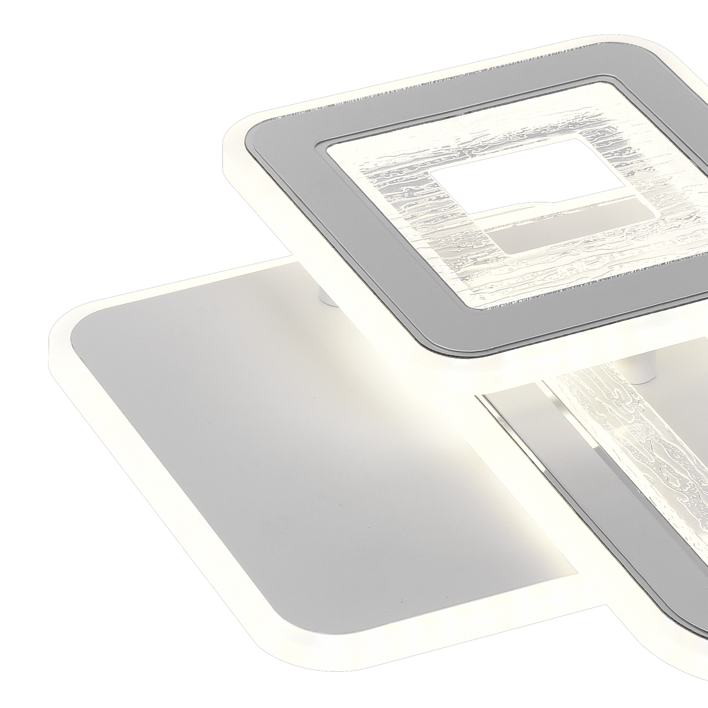 Lustra LED SQUARE 57W, 3 Patrate, lumina Rece/Calda/Neutra, Alb Lustre LED Default Title Alessandro Design