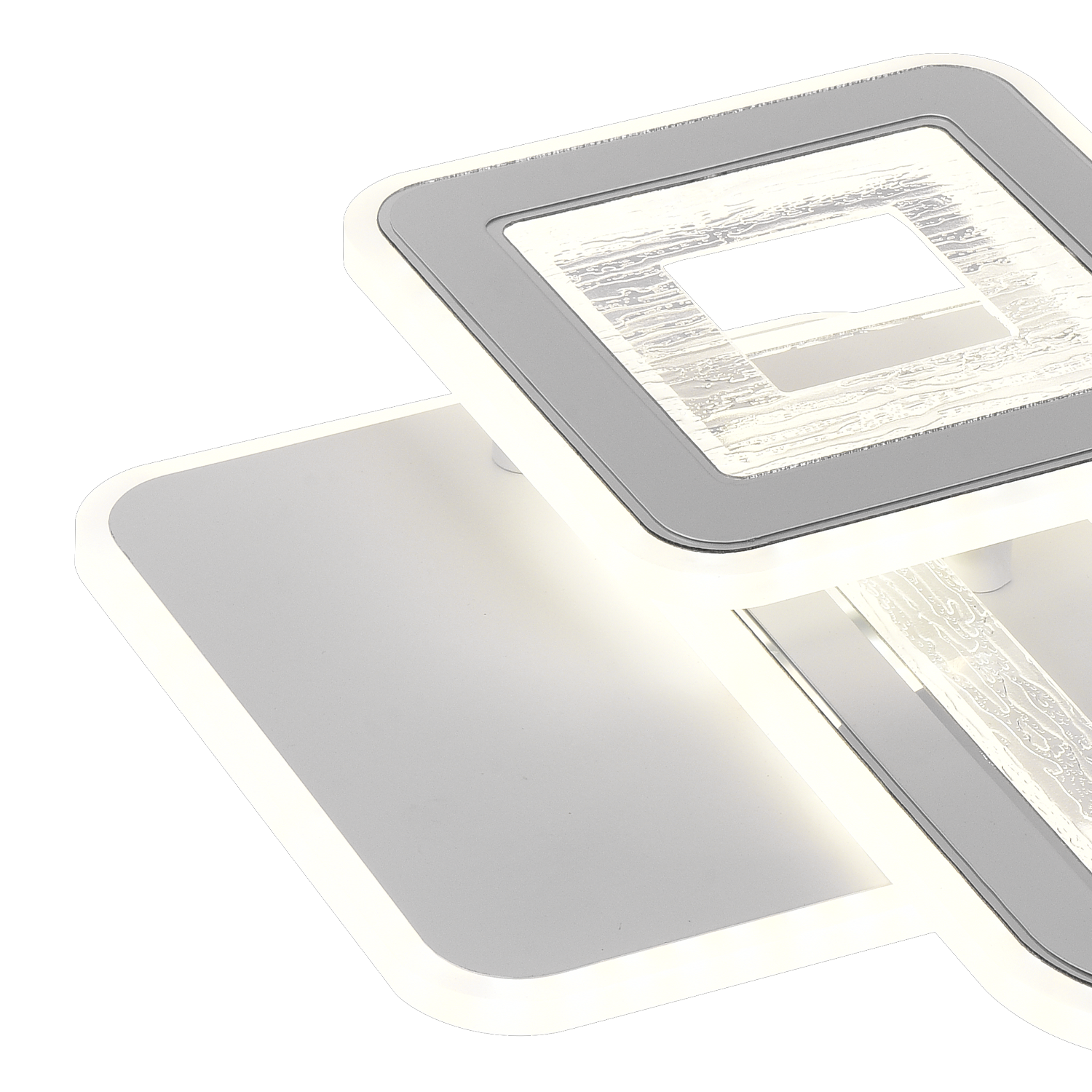Lustra LED SQUARE 57W, 3 Patrate, lumina Rece/Calda/Neutra, Alb Lustre LED Default Title Alessandro Design