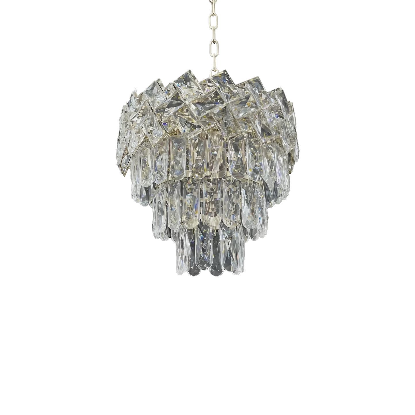Candelabru Cristal WINDSOR Petito 3xE14, Diametru 29cm, Crom Lucios, Inaltime Reglabila Candelabre Cristal Default Title Alessandro Design