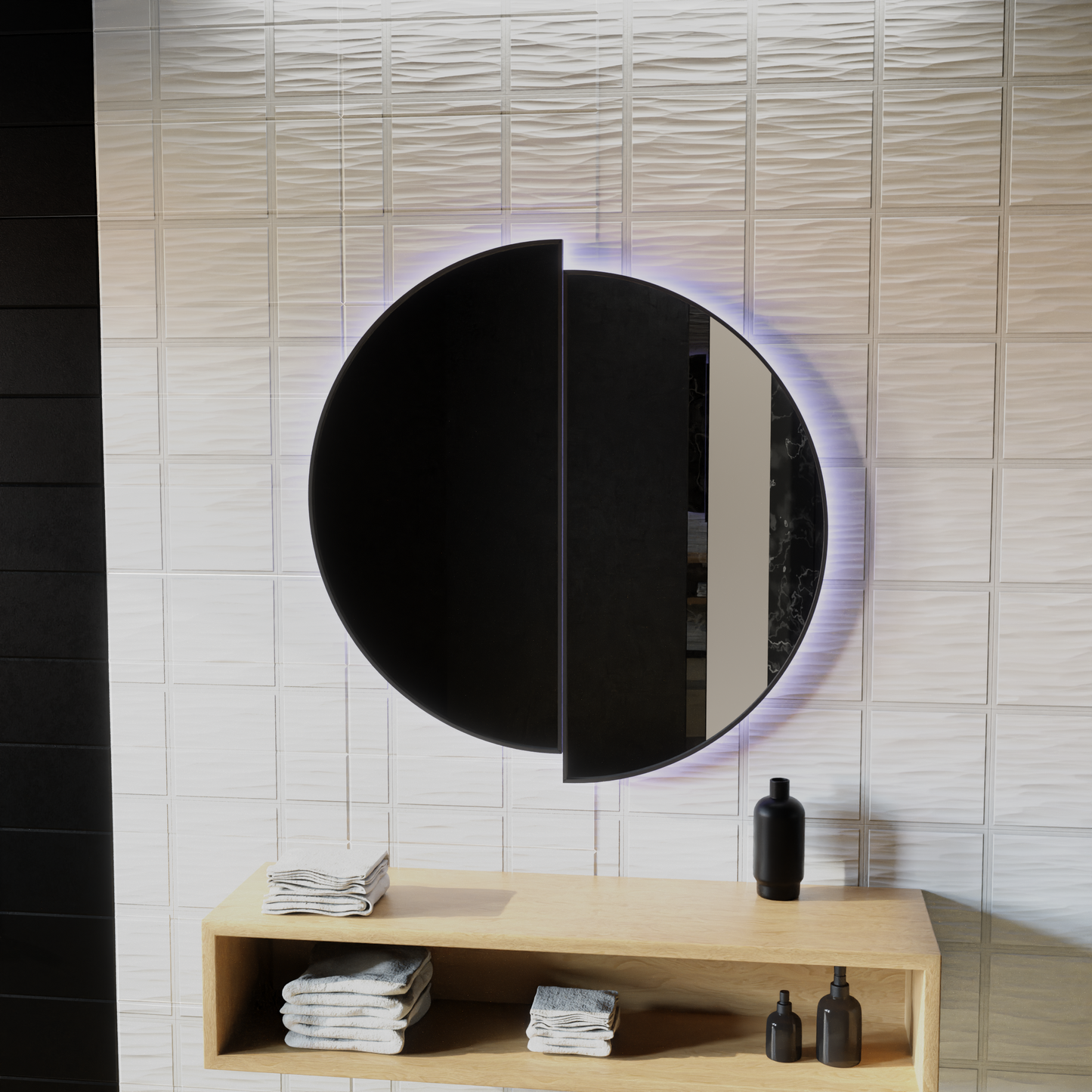 Oglinda LED Touch Mariah Sistem Dezaburire 60X60cm Oglinzi Korman E Default Title Alessandro Design