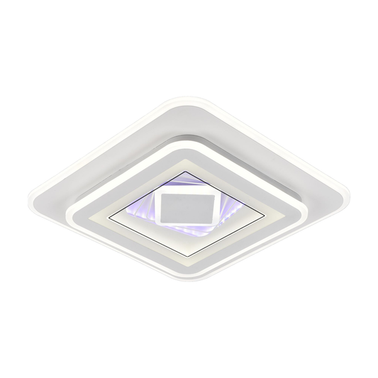 Lustra LED DOLIA, 34W, Diametru 49cm, lumina Rece/Calda/Neutra, Alb