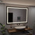 Oglinda LED Rectangulara 100x70cm Verite Majeste Noir Motion Glow Marcello Sistem Dezaburire Ceas & Termometru Dimabila