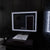 Oglinda LED Rectangulara 120x80cm Verite Imperial Silver Motion Glow Marcello Sistem Dezaburire Ceas & Termometru Dimabila