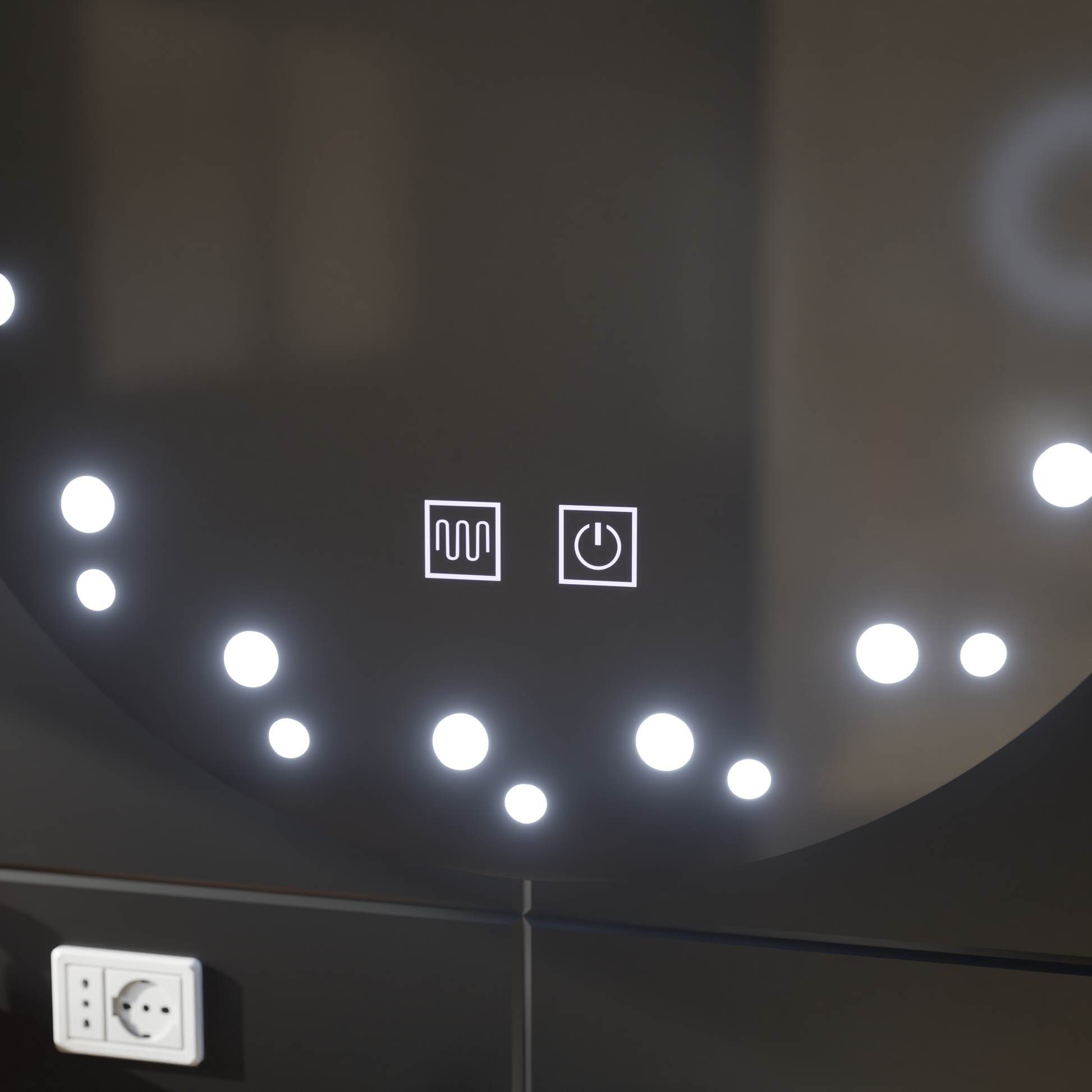 Oglinda LED Touch Ivory Sistem Dezaburire 50X50cm Oglinzi Korman E Default Title Alessandro Design