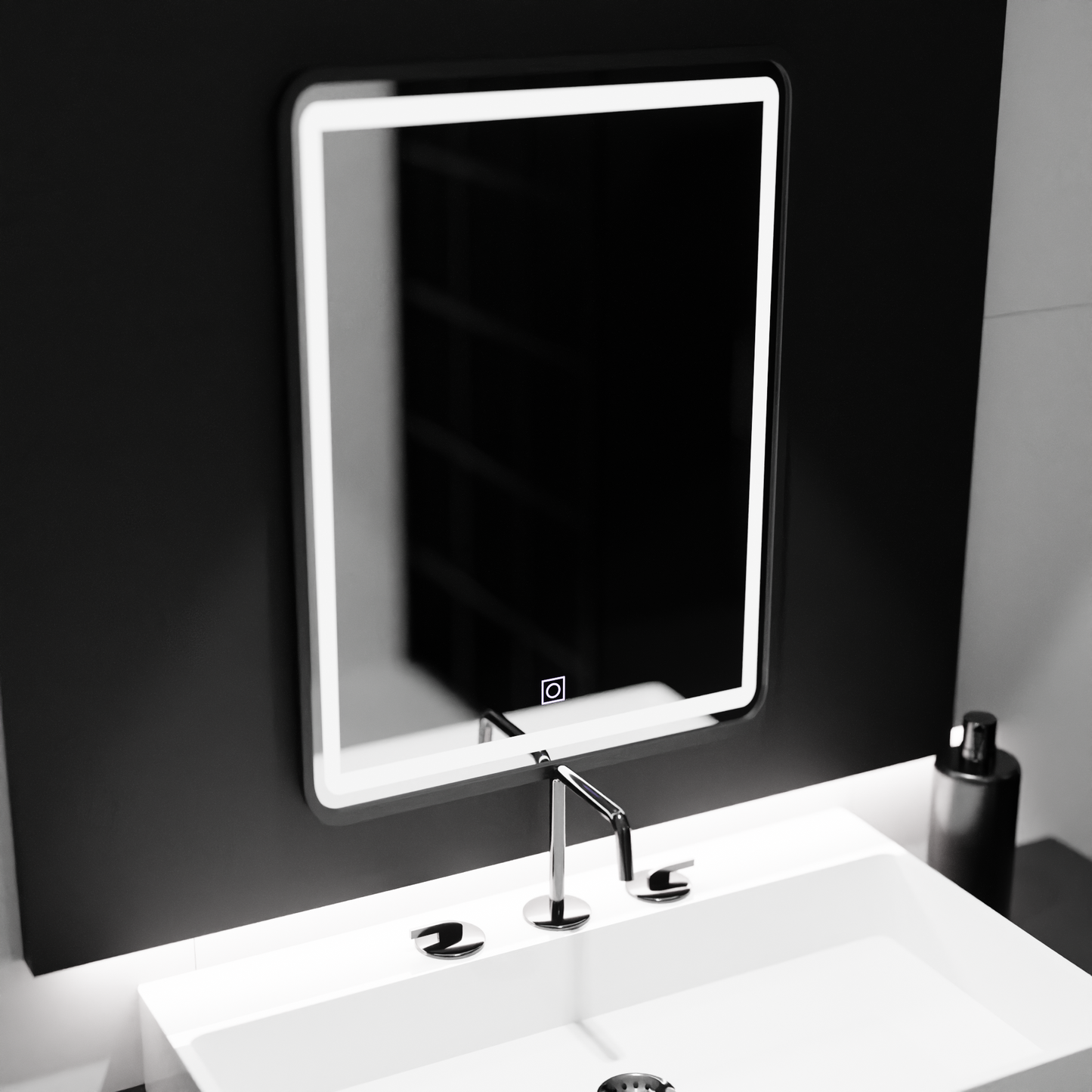 Oglinda LED Rectangulara, 60x80cm, Ombra  Basic Touch