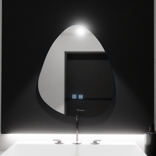 Oglinda LED Organica 80x60cm, Fluido Touch, Sistem Dezaburire, Dimabila Oglinzi Korman E Default Title Alessandro Design