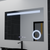 Oglinda LED Rectangulara 80x60cm ABSOLU MotionGlow Marcello Sistem Dezaburire Ceas & Termometru Lupa Cosmetica Dimabila