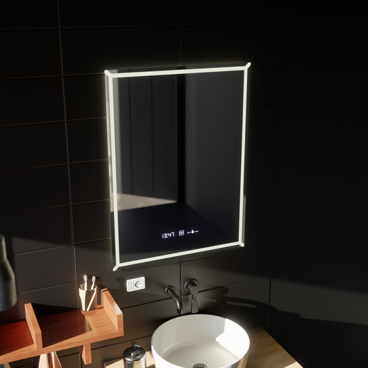 Oglinda LED Rectangulara, 60x80cm, VillayTouch Marcello, Sistem Dezaburire, Dimabila Oglinzi Marcello Default Title Alessandro Design