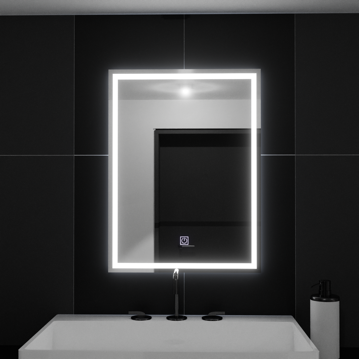 Oglinda LED Rectangulara, 50x70cm, FRAME Basic Touch Oglinzi Korman C Default Title Alessandro Design