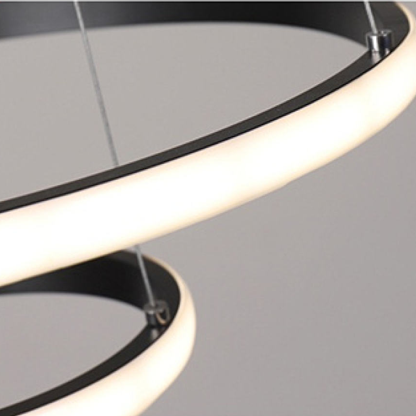 Lustra LED suspendata RICCI 81W, 3 Cercuri, lumina Rece/Calda/Neutra, Negru, Inaltime Reglabila Lustre Moderne Default Title Alessandro Design