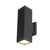 Aplica Exterior Vali, 2*GU10, Negru, Metal si Sticla